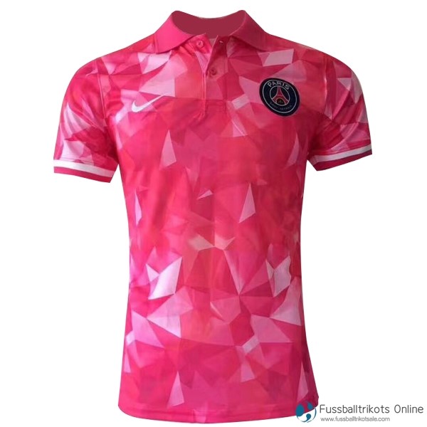 Paris Saint Germain Polo 2017-18 Pink Fussballtrikots Günstig